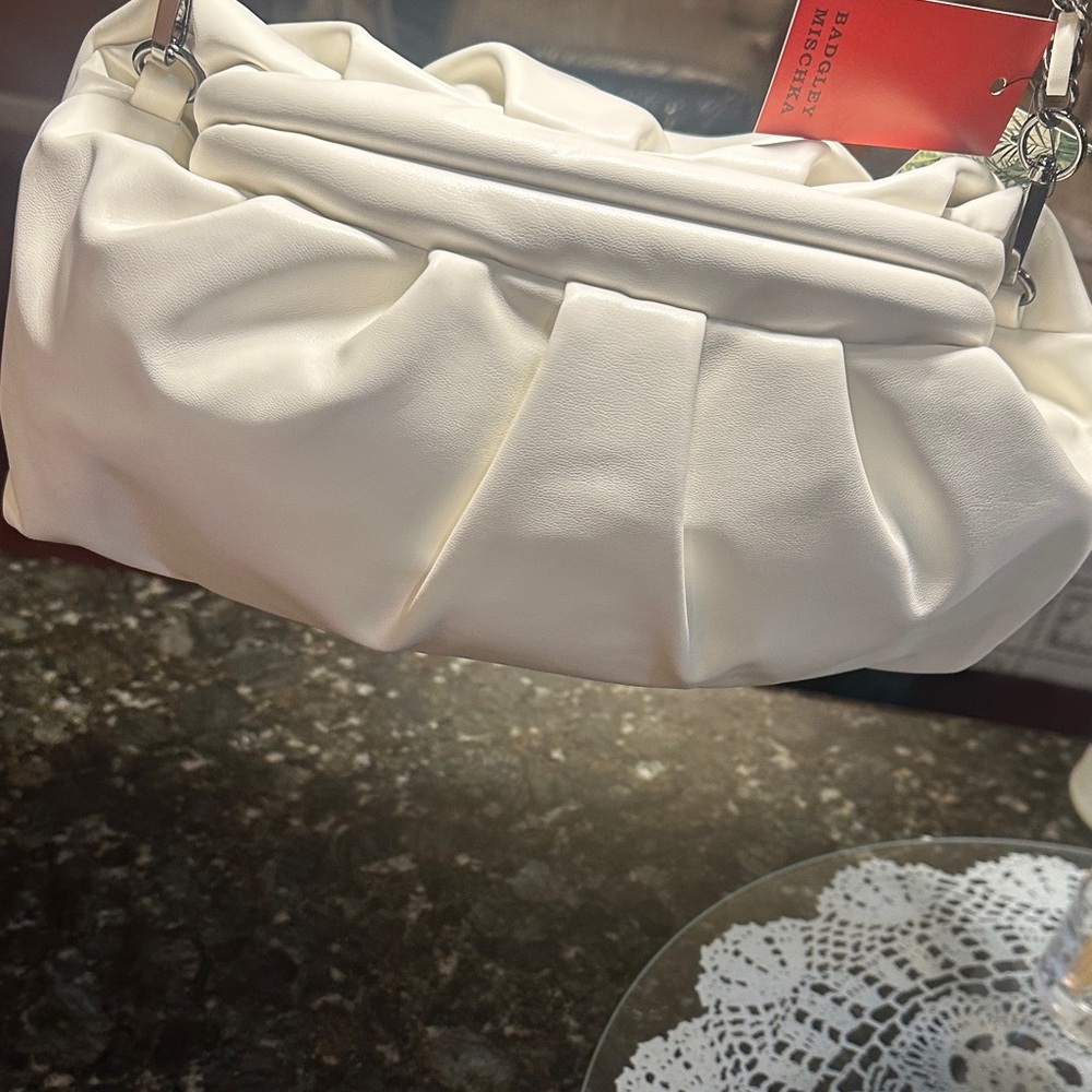 Chic White Leather ShoulderBAGDLEY MISCHKA - Picture 3 of 4